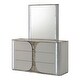 preview thumbnail 24 of 26, Furniture of America Sherri Modern 4-Piece Light Grey Solid Wood Kids Platform Bedroom Set with LED
