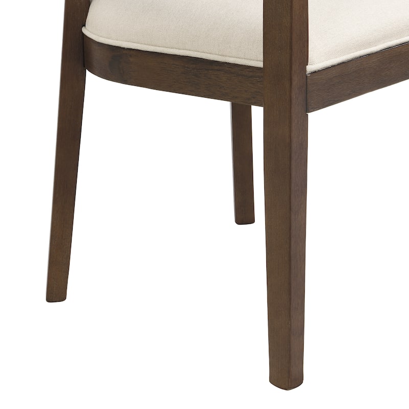 Christopher Knight Home - Whitmore Rubber Wood 7 Piece Dining Set With Rattan Round Backrest