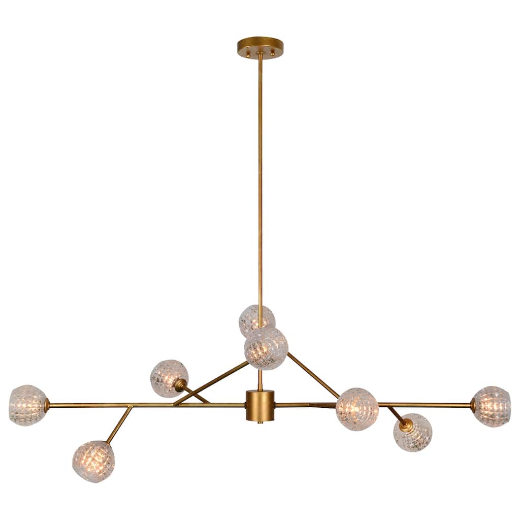 Renwil Damas 17.5-46" Length Ceiling Fixture, Antique Gold