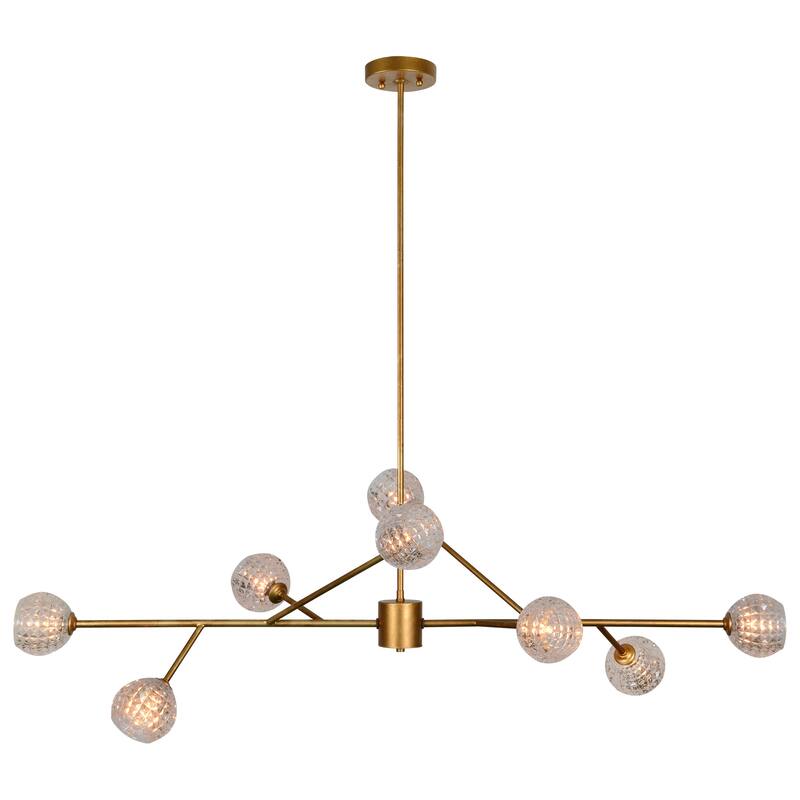 Renwil Damas 17.5-46" Length Ceiling Fixture, Antique Gold