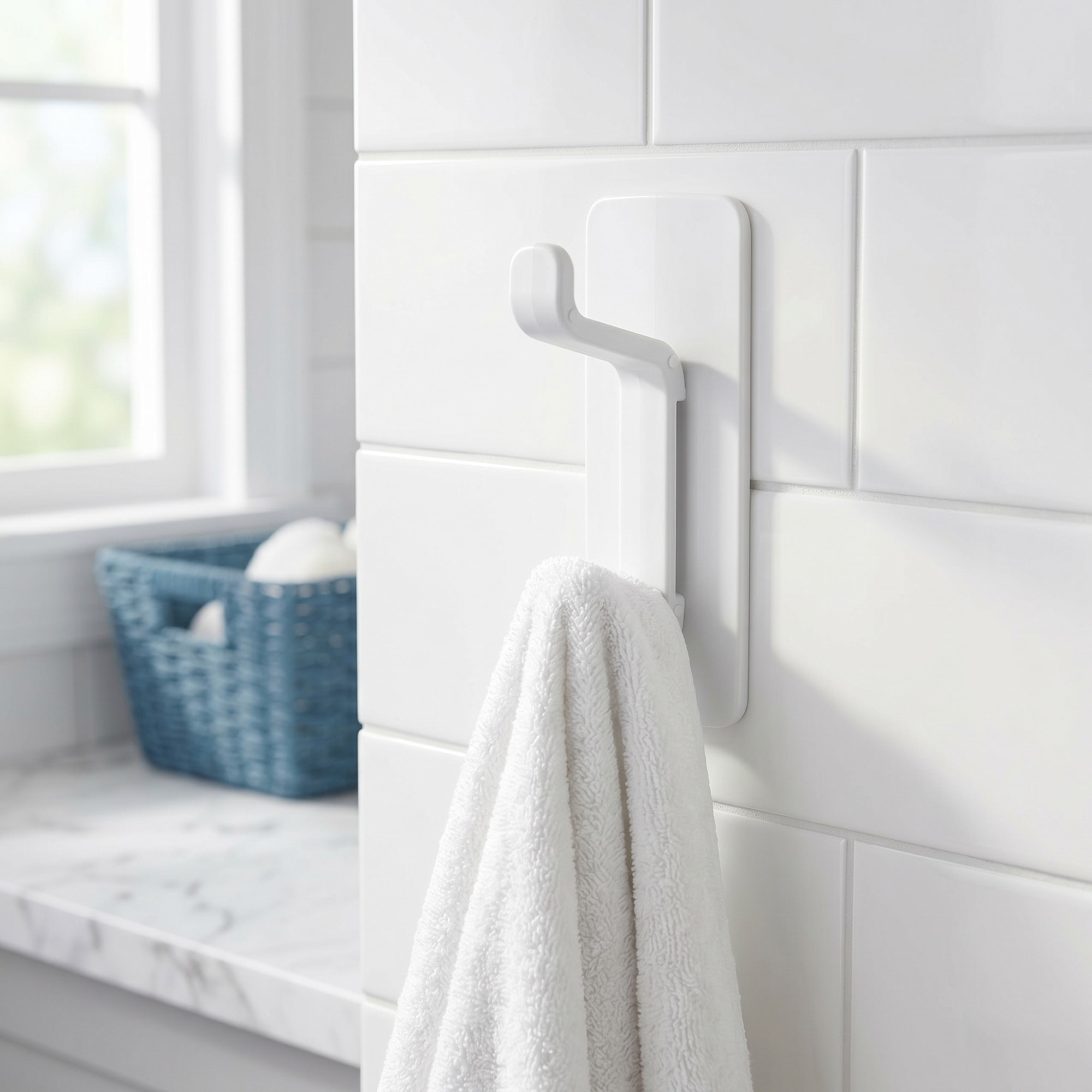 Utility Hooks 8Pcs ABS Durable Hooks Wall Hooks for Kitchen - 8 Pcs, 1.2 x 3.3 inch
