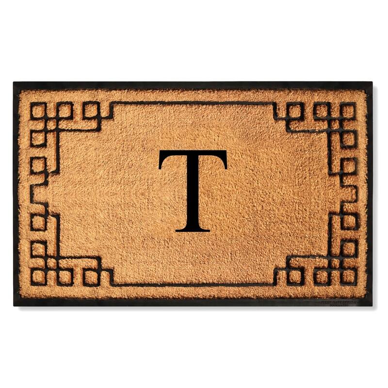 A1HC Natural Coir & Rubber Door Mat, Heavy Duty, Dirt Trapping, Long-Lasting Entrance Doormats,Thick & Durable Outdoor Entry Mat - 36" X 72" - T