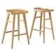 preview thumbnail 12 of 28, Saville Backless Wood Counter Stools - Set of 2
