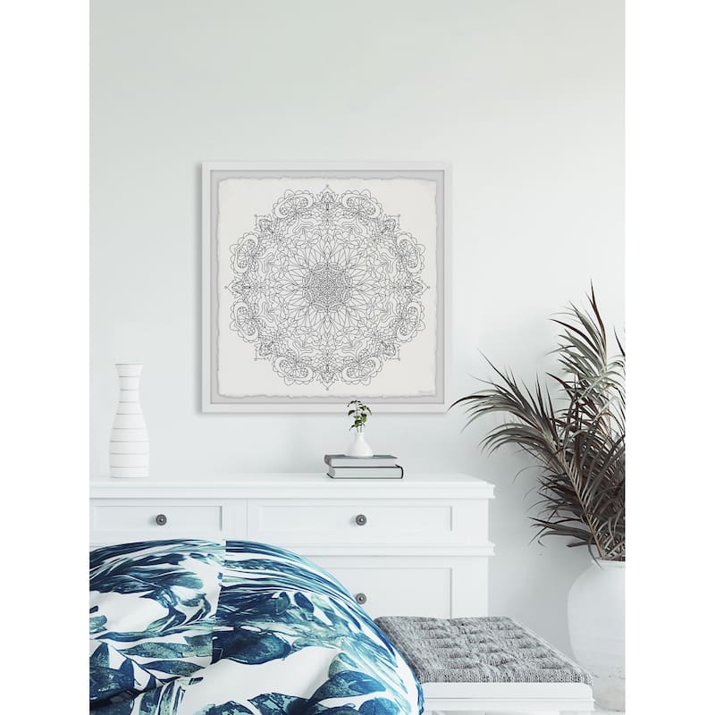 Transparent Floral Framed Print