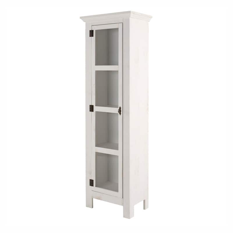 The Beach House Design Sunrise Narrow Cabinet Glass Door Compact Storage
