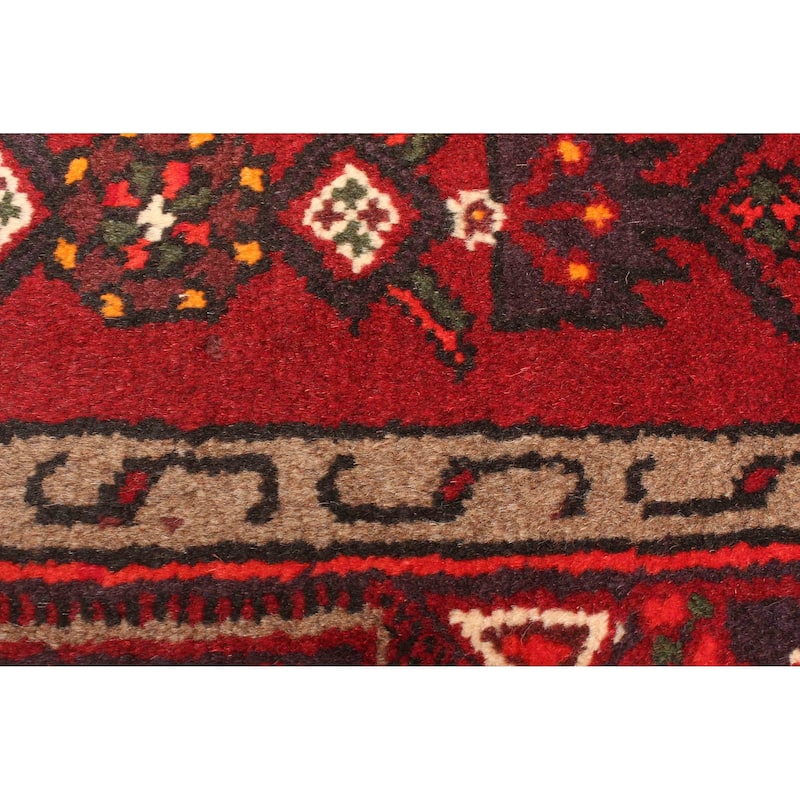 ECARPETGALLERY Hand-knotted Andelz Red Wool Rug - 4'0 x 6'4