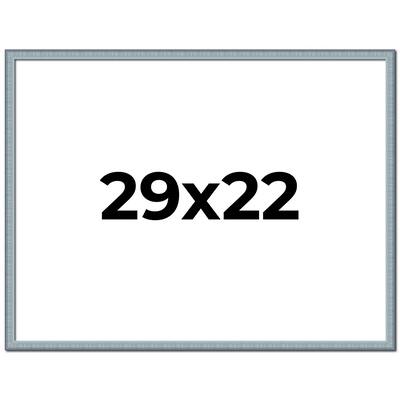29x22 Frame Rustic Sky Blue Solid Wood Picture Frame | 0.75 Inch