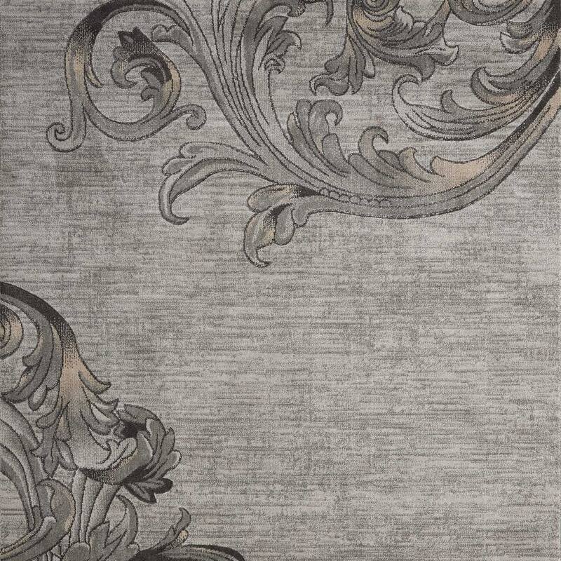 Fuwem Power Loomed Floral Stain Resistant Area Rug By HomeRoots - 70' X '46' X '0.5