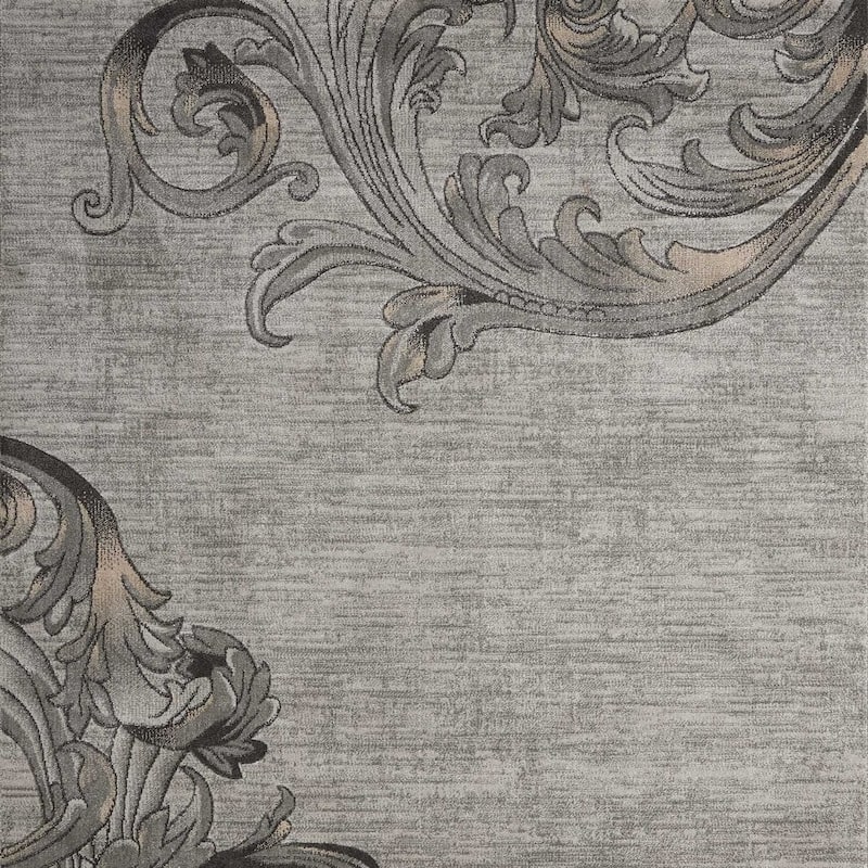 Floral Non Skid Stain Resistant Area Rug - 126' X '94' X '0.5