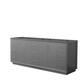 Option Dark Gray, Satin Bronze Trim, No Top