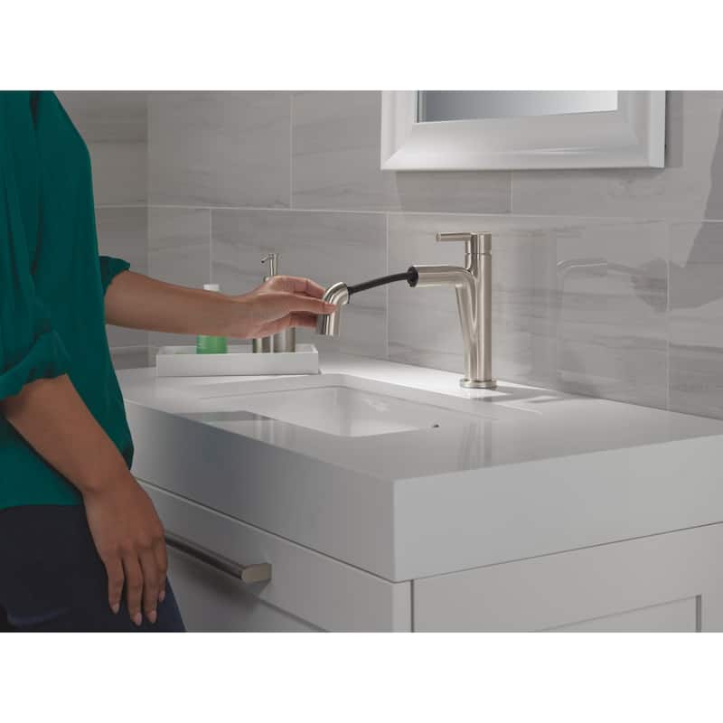 Delta 15849LF-PD Nicoli 1.2 GPM Single Hole Bathroom Faucet with Pull