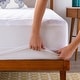 preview thumbnail 4 of 4, Linenspa Essentials Quilted Mattress Pad - White