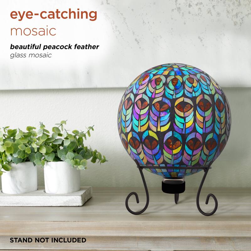 10-inch Purple Mosaic Gazing Ball