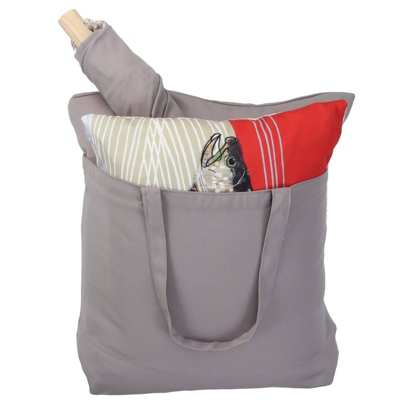 Magnolia Casual Swing Set 4 piece - Gray Solid w/ Gray Solid