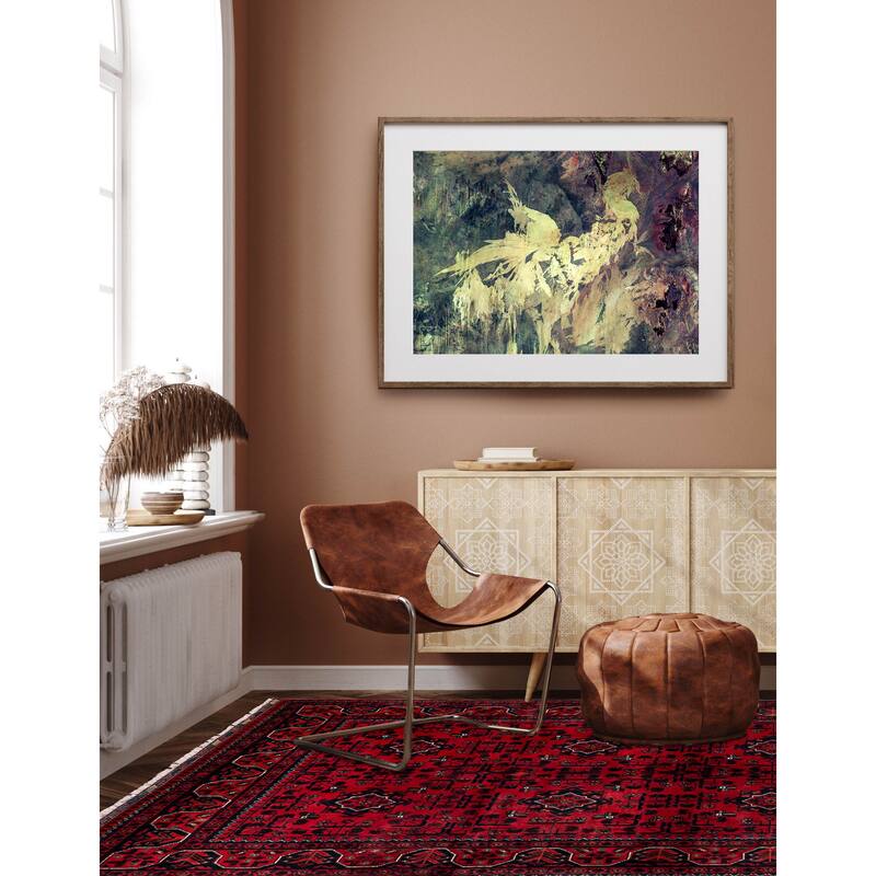 ECARPETGALLERY Hand-knotted Finest Khal Mohammadi Red Wool Rug - 3'11 x 6'7