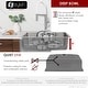 preview thumbnail 16 of 21, STYLISH 30 inch Stainless Steel 16G Dual Mount Kitchen Sink - 30" x 18" x 9"
