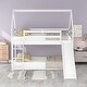 preview thumbnail 8 of 8, Twin Size Bunk House Bed with Slide and Ladder