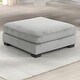 preview thumbnail 2 of 17, Bentley Ottoman Gray / Cream / Black Grey - 45" x 19"