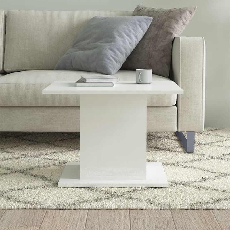 vidaXL Coffee Table End Table Sofa Table Living Room Furniture Engineered Wood - 21.9"x21.9"x15.7"