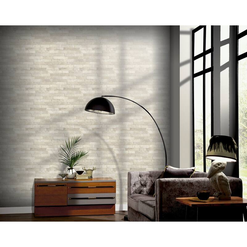 Arthouse Mortimer Taupe Brick Wallpaper