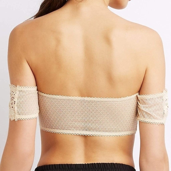 off the shoulder top and bralette