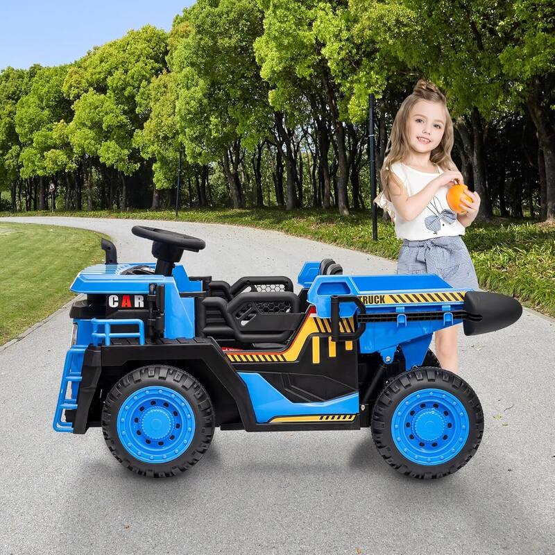 24v 2-Seater Kids Ride on Dump Truck Toy with Remote Control for Kids Best Gifts