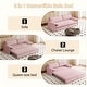 preview thumbnail 58 of 82, 66" Queen Pull Out Sofa Bed, 3-in-1 Convertible Sleeper Sofa with Side Storage