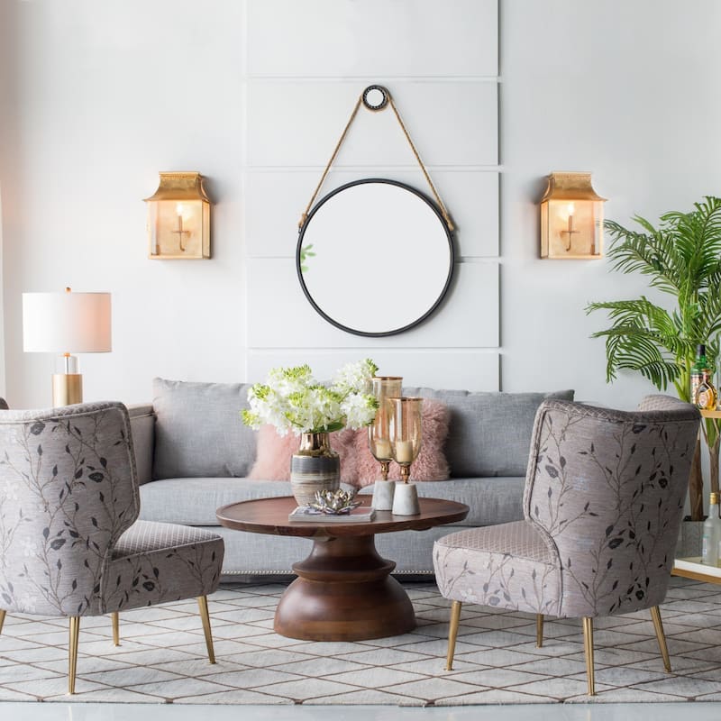 Round Metal Wall Mirror