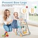 preview thumbnail 6 of 8, Gymax Wooden Baby Walker Sit to Stand Walker w/ Wheels Push & Pull