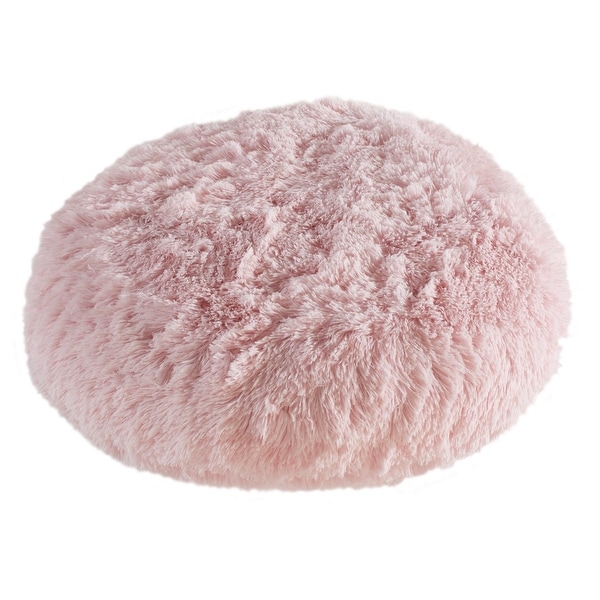 Fur clearance round pillow