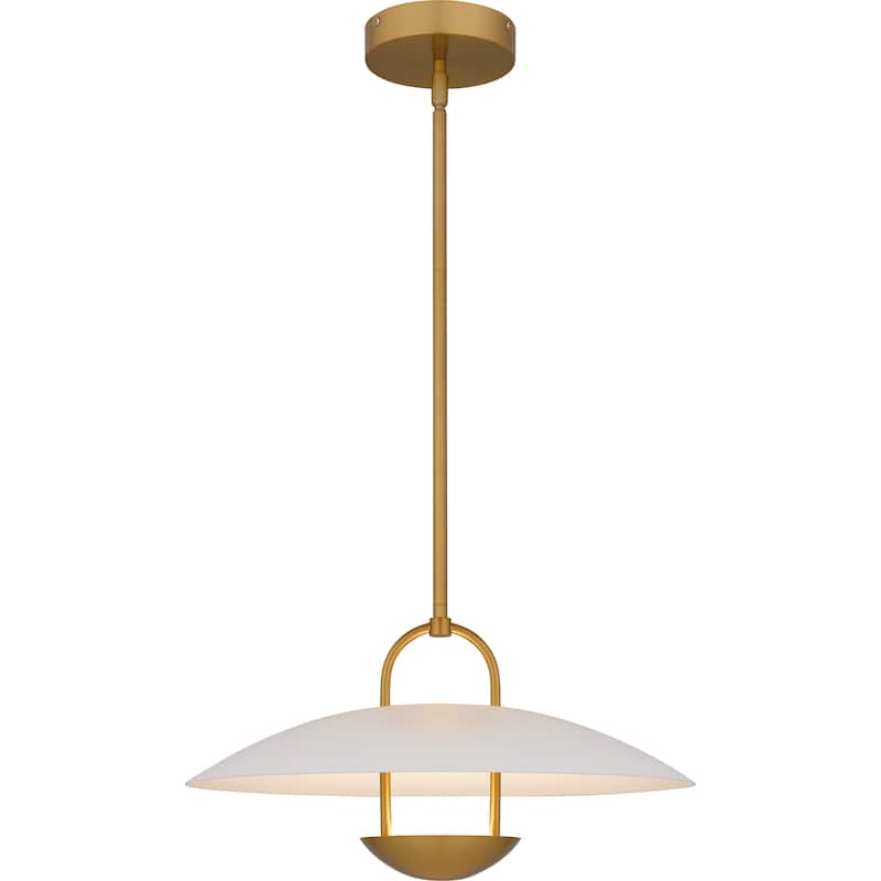 Bingham Integrated LED Brushed Gold Pendant