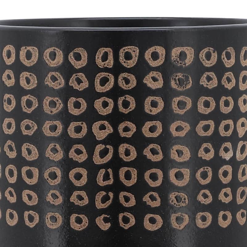 10-inch Ceramic Planter On Stand
