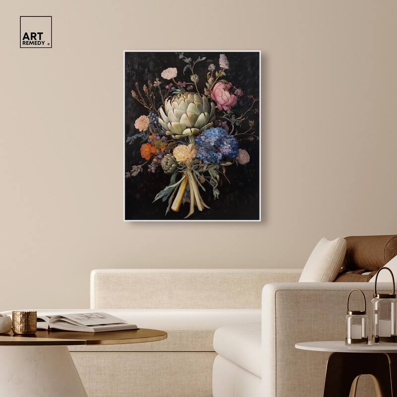 Moody Artichoke II Canvas by Art Remedy