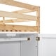 preview thumbnail 27 of 34, Twin Size Loft Bed with Built-in Storage Wardrobe & 2 Windows, Wooden Bed Frame w/Ladder & Safety Guardrail for Boys & Girls