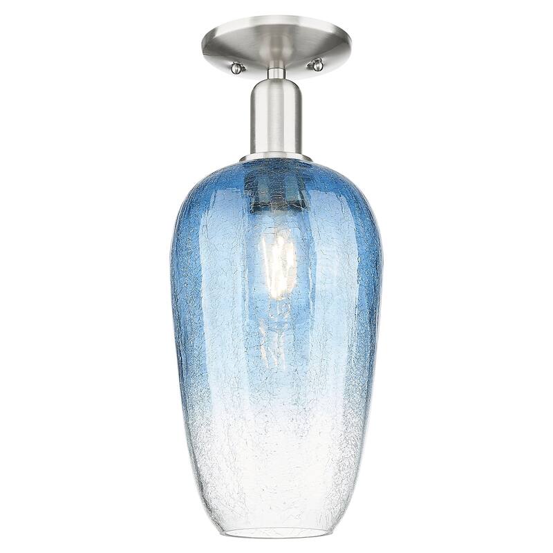 Innovations Lighting 716-1C-G484-7SB Brookhaven Flute 7" Wide - Brushed Satin Nickel