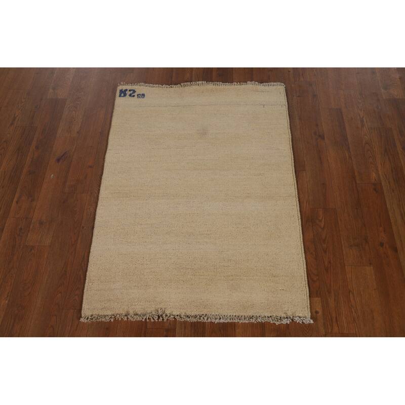 Gabbeh Oriental Foyer Rug Hand-Knotted Wool Carpet - 2'3"x 3'0"