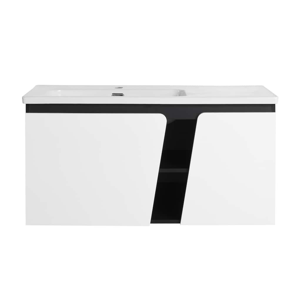 Topcraft Wall-Mounted Bathroom Vanity With Sink