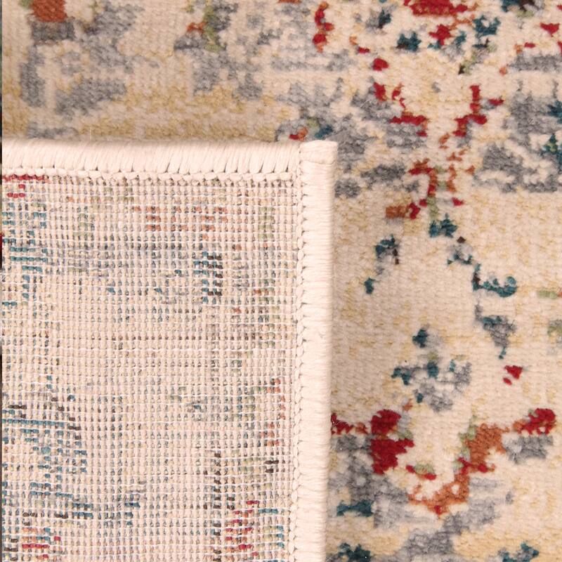 Superior Basilio Distressed Medallion Border Indoor Runner or Area Rug