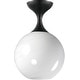 preview thumbnail 1 of 9, Maxim 21229MR Neve 9" Wide Semi-Flush Globe Ceiling Fixture Black