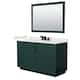 Option Green, Black Trim, White Quartz Top