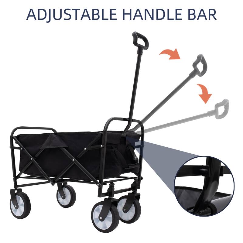 Multi-Use Foldable Wagon with 3 Liner Bags - Heavy Duty Utility Cart