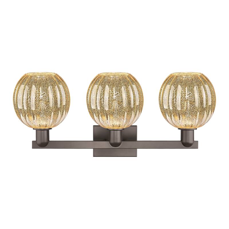 Innovations Lighting Downtown Urban - Preston - 3 Light 26" Globe Shade Bath Vanity Light