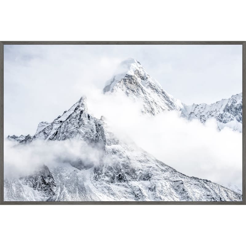 The Mountain Is Waiting Floater Framed Print on Canvas