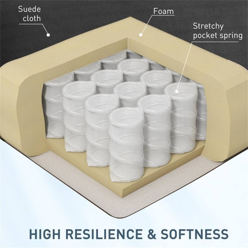 Electric Massage Recliner Chair with Lumbar Heat, Vibrating Back & Footrest