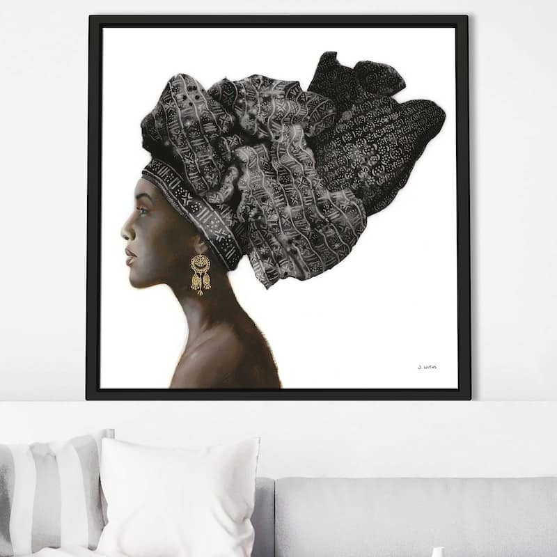 "Pure Style Black" Print on Floating Canvas