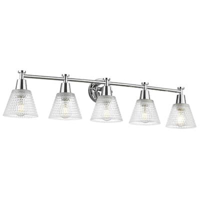 37.4" 5-Light Bathroom Light Fixtures