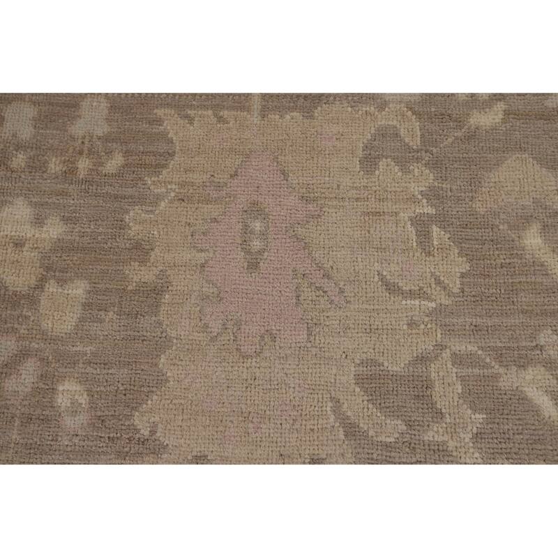 Vegetable Dye Oushak Area Rug Turkish Hand-Knotted Wool Carpet - 8'1"x 10'0"