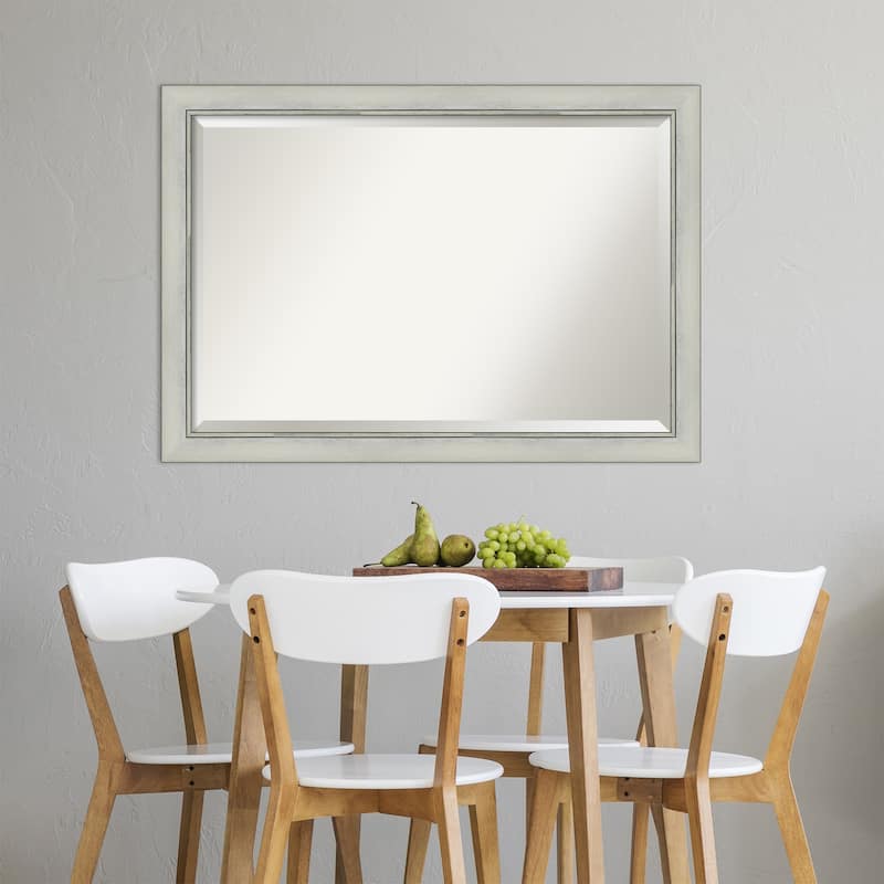 Beveled Wall Mirror - Flair Polished Nickel Frame