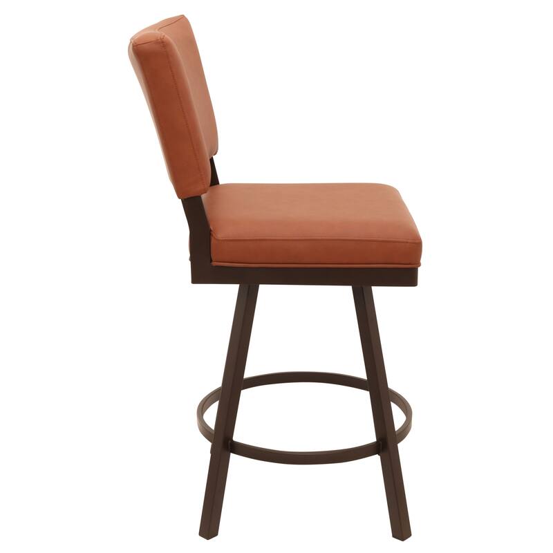 Tempo Furniture Emerson Swivel 26" Counterstool w/ Fully Welded Metal Frame (Commercial Grade) by Furnish Theory (Var. Colors)