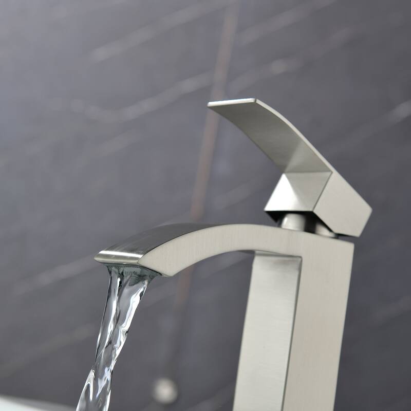 Single Handle Deck Mount Bathroom Faucet